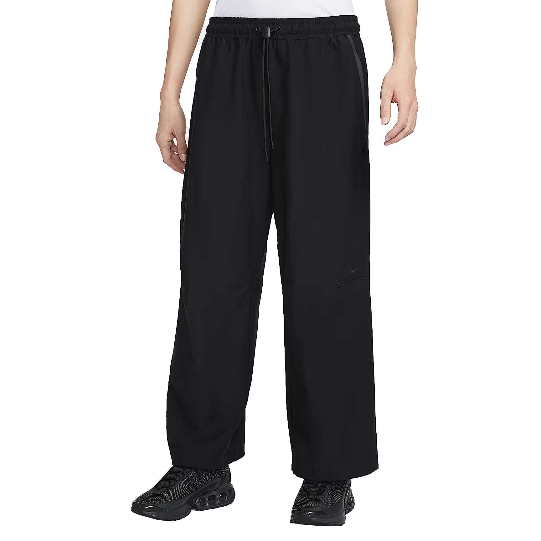 

Nike Solid Color Loose Fit Moisture Wicking Drawstring Knit Sports Pants Men bottoms IM1338-010 L