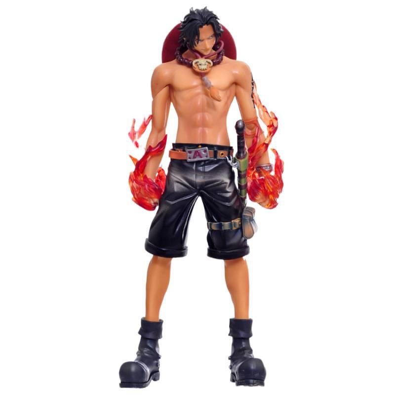 ONE PIECE Group Ace Figure, Fire Fist Zero Combat Version Figure Model Ornament Animation Straw Hat Group Luffy