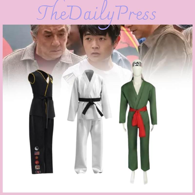 Kung Fu Kid 2 Legendární chlapec Karate oblek s polyesterovou tkaninou pro dětskou hru rolí a převlékání