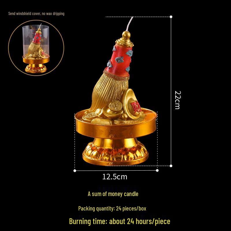 Hatton Auspicious Windproof Lotus Candle