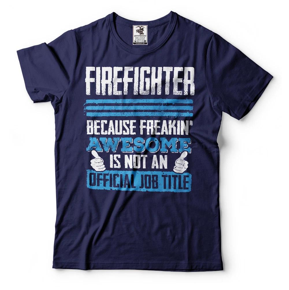 Firefighter T-shirt Funny Fire Fighter Tee Shirt 2XL