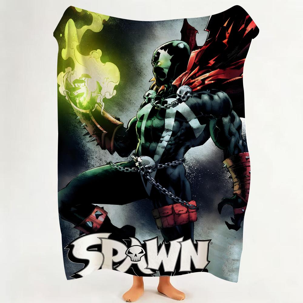 Comic S Spawn Throw Flannel Throw Blanket Suitable for Sofa,Living Room,Bedroom