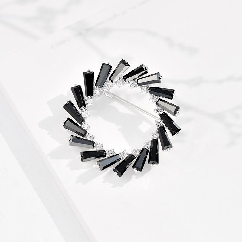 Bo Xin Yun Zirconia Brooch: Stylish, High-End, Anti-Exposure Accessory