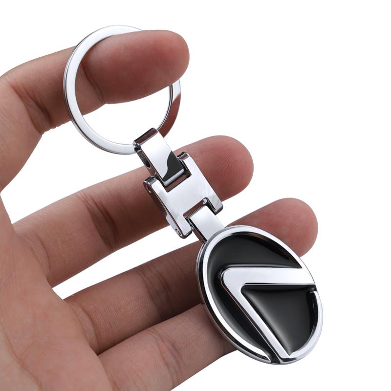 Car Styling Keychain Metal Key Ring Accessories For Lexus UX LS GS NX RX IS350 IS250 LX570 IS200 UX250h LX600 LX470 GX470 NX300 QQ6