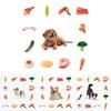 Juguete masticable duradero de lona para perros con diseño de verduras para horas de diversión