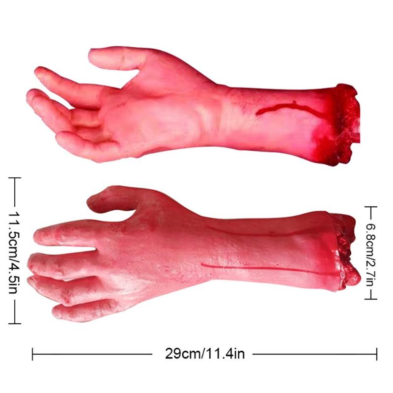 Halloween Prop Simulation Severed Hand Organ Holiday Prank Atmosphere Prop Latex Halloween Decoration