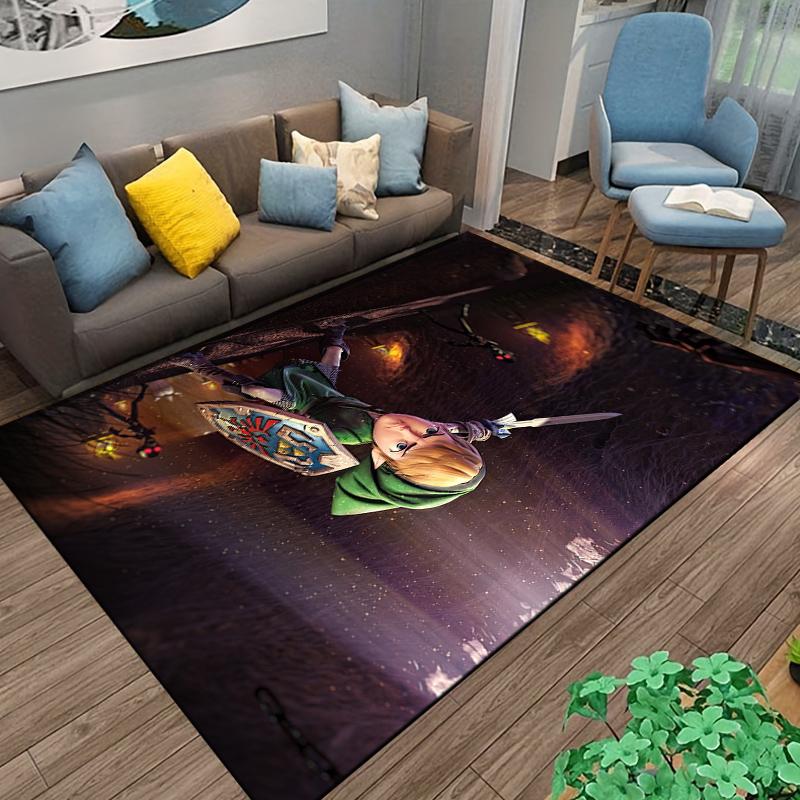 Brave Knight in Darkness Adventure Carpet Suitable for use as an anti-slip game mat for living room and bedroom sofas