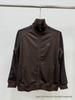 Chaqueta Deportiva con Cremallera Bordada de Mariposas, Cuello Alto Retro Trendy FOG para Hombres y Mujeres