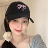 RICYGVM Bow Embroidery WoUnisex Baseball Hat Korean Girl Duckbill Cap Outdoor Sun Protection Visors Solid Color Duck Tongue Cap