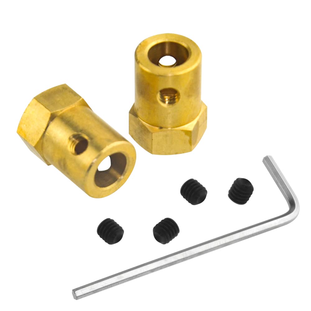 WMYCONGCONG Set of 2 Synchronous AC 4W Turntable Motors 2 7mm Flexible Coupling Connectors Motors, 50/60Hz 100~127V 5-6RPM/MIN +