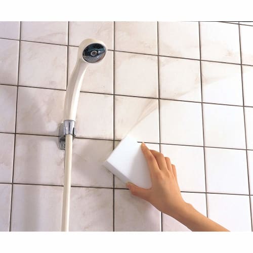 Azuma Melamine Sponge TK Gosh Cube Free Cut Value Pack, 4x8x12cm (2 Pieces) or 4x4x12cm (4 Pieces), White, No Detergent Required, Just Soak with Water