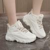 ZY7829 Medium Top Shoes Women's 2025 New Velvet Outer Wear Solid Color Autumn and Winter Snow Cotton Shoes Casual Sports Thick Sole