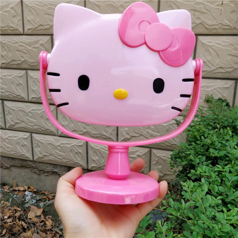 KITTY Cat Makeup Mirror with DIY Rhinestone Stickers