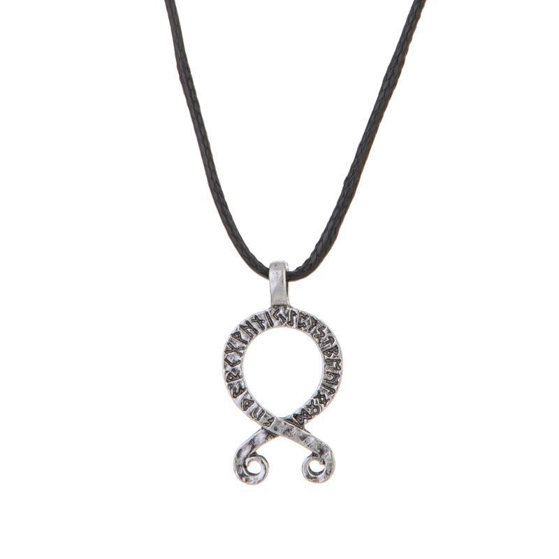 Popular European and American Retro Style Viking Rune Necklace for Trendy Men