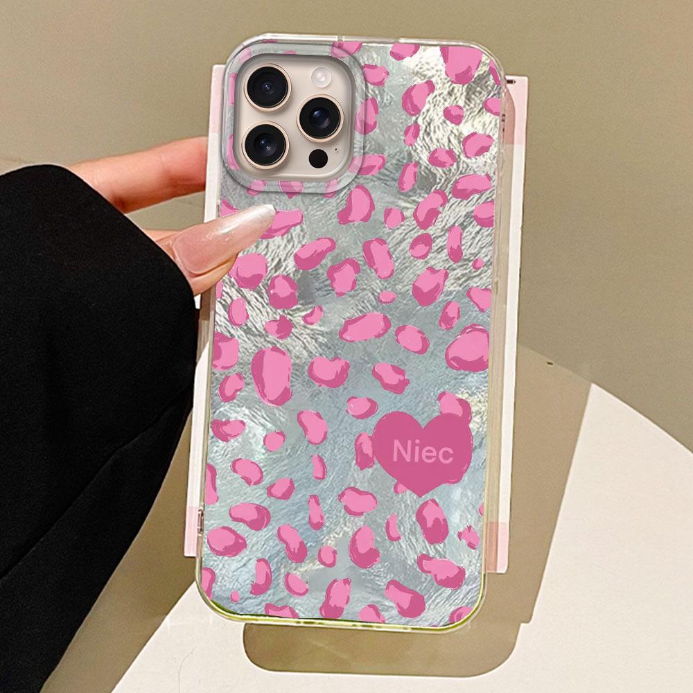 Retro Gradient purple Leopard Girls Phone Case for iphone 16 15 14 7 8 Plus 13 11 12 Pro Max X XS XR SE 2022 2020 16e Back Cover