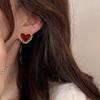 Red Encore Women's Brightening Ear Studs - 2026 Autumn/Winter Versatile Christmas Accessories