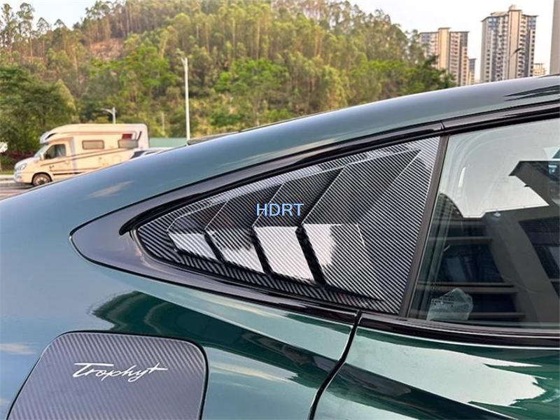 Car Styling Rear Window Louver Trim Glass Triangular Shutter Blind Cover For MG 7 MG7 2023 + Protector Decoration Accessories tcl6