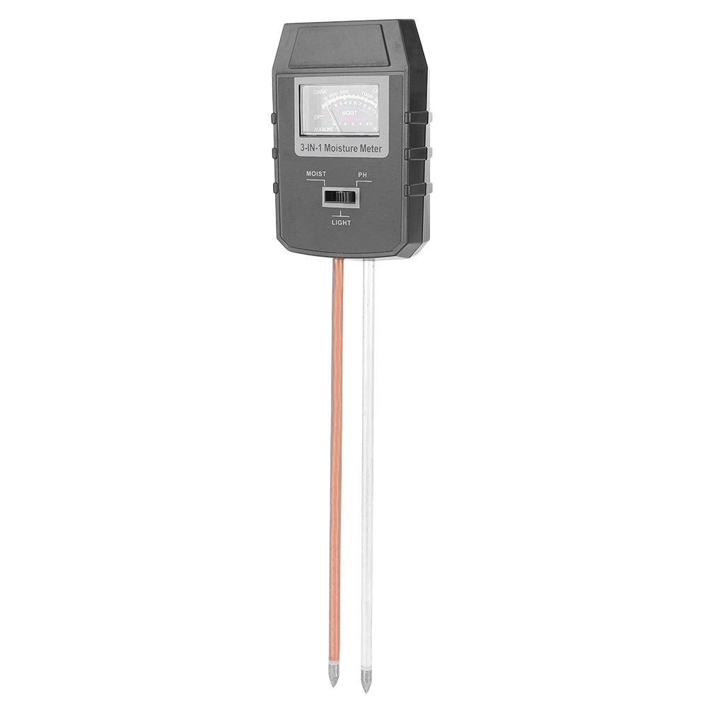 3in1 Multi Functional Soil Tester PH Value Humidity Illuminance Sensor for Graden Farm Lawn