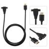 HDMI Male to Female High Speed Screw Panel Mount Extension Cable with Fixing Hole(1.2M)