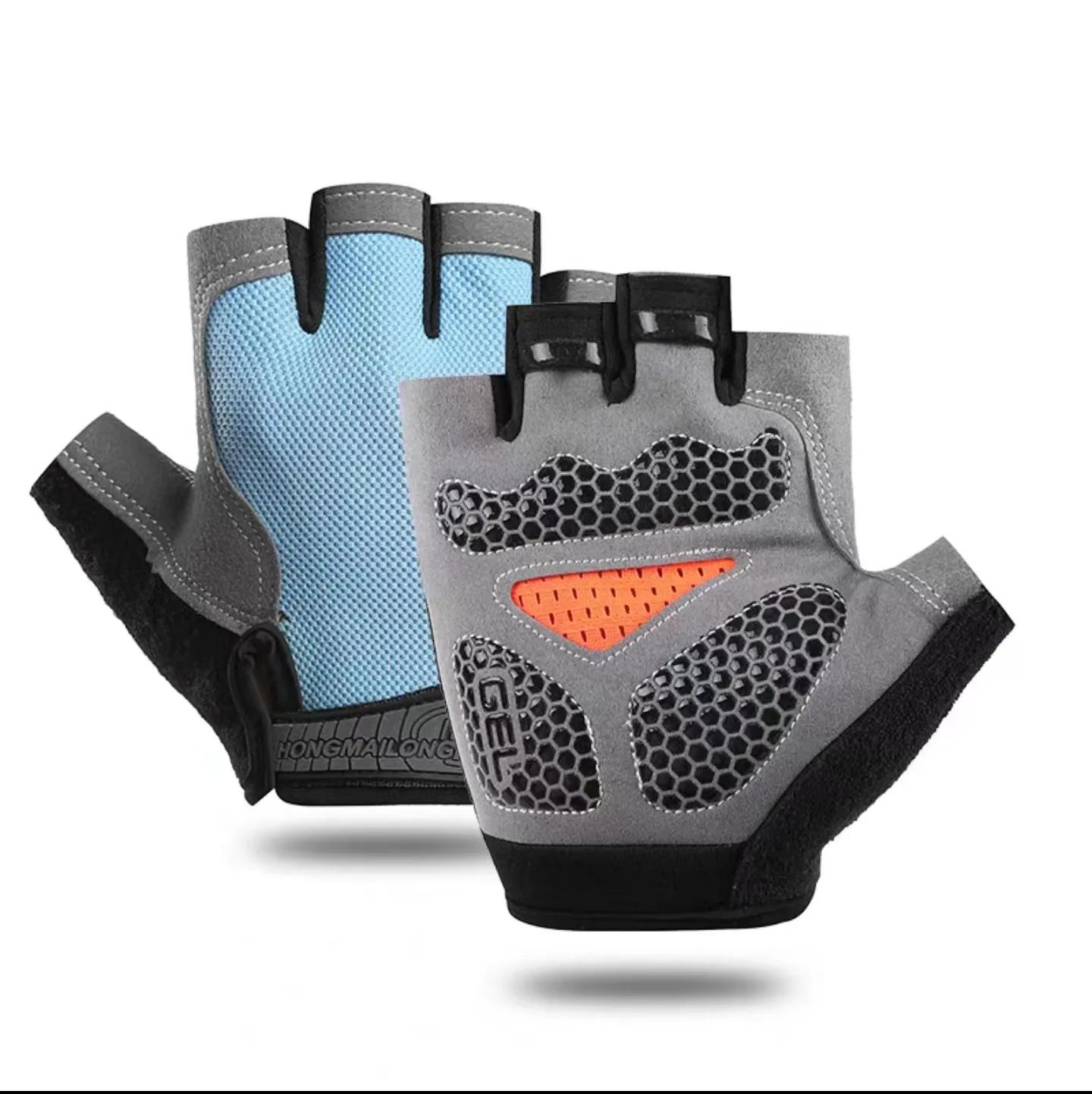 

Гелевые велосипедные перчатки с половиной пальца для мужчин и женщин, дышащие противоскользящие перчатки для горного велосипеда, летние перчатки для тренажерного зала, йоги, спортивных тренировок L