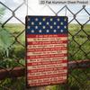 2D Flat, 1pc Vintage "Star-Spangled Banner" Aluminium Sign - 8"x12" Rustic Patriotic USA Flag Decor, National Anthem Wall Art, Perfect for