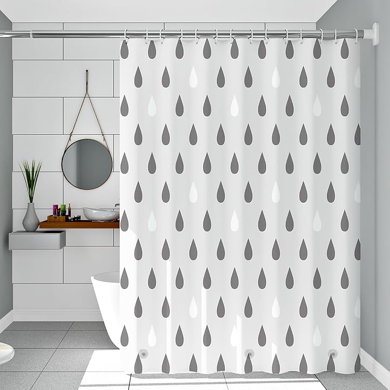 Shower Curtain Liner, 4G PEVA Green Leaf Shower Liner, Plastic Waterproof Shower Curta, 72x72 inch with Grommet Holes 3 Magnetic Weights