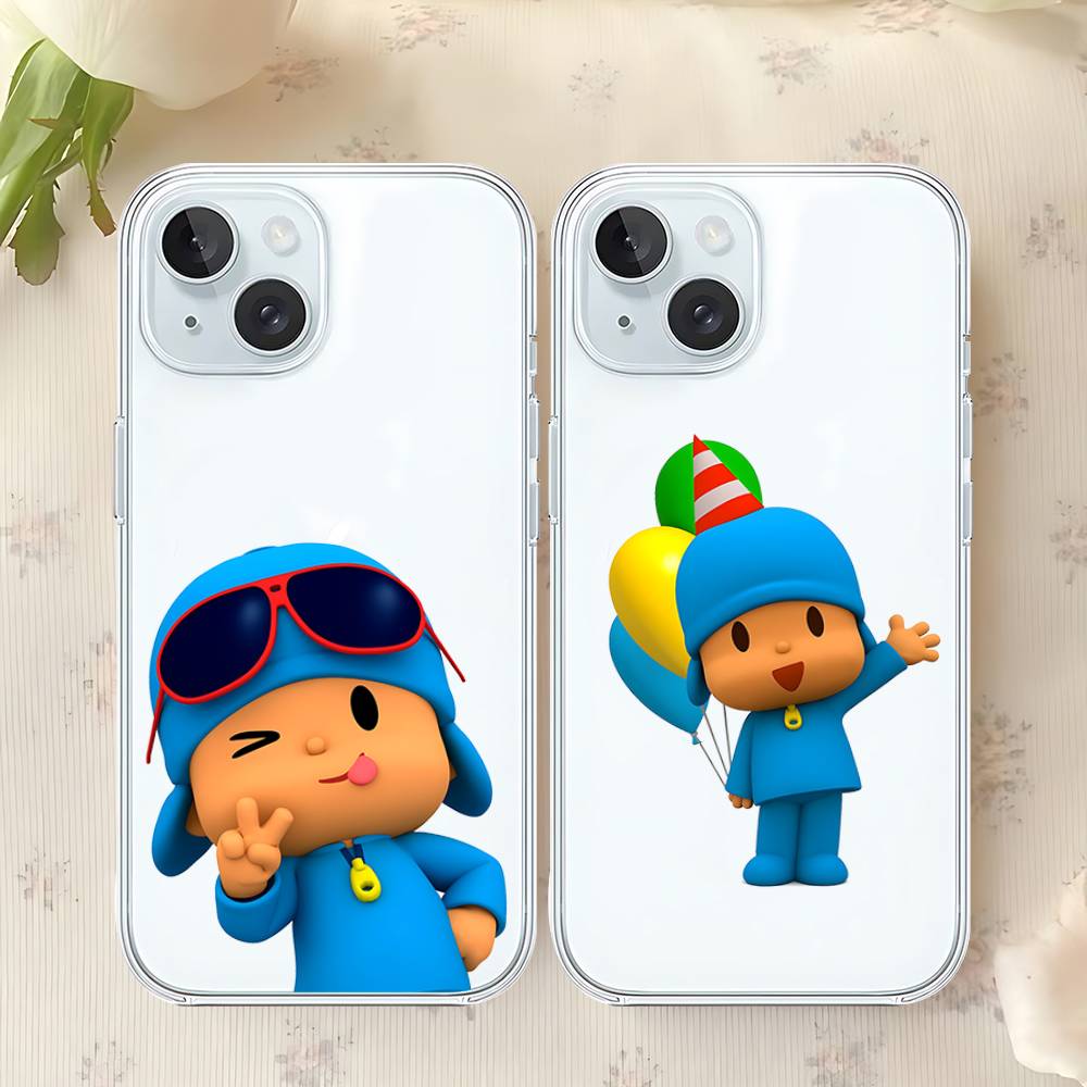 Süße P-POCOYO Handyhülle Für Iphone17 16 15 11 13 14 Pro Max 7 8 Plus X Xr Xs Max Se2020 12mini Transparente Abdeckung