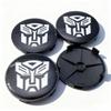 4 st Transformers Logotyp Emblemprydnadshjulskydd för Bilhjul 68MM 63MM Hjulnavskåpor Decepticons & Optimus Prime Märke Fälgnavskåpor Skydd