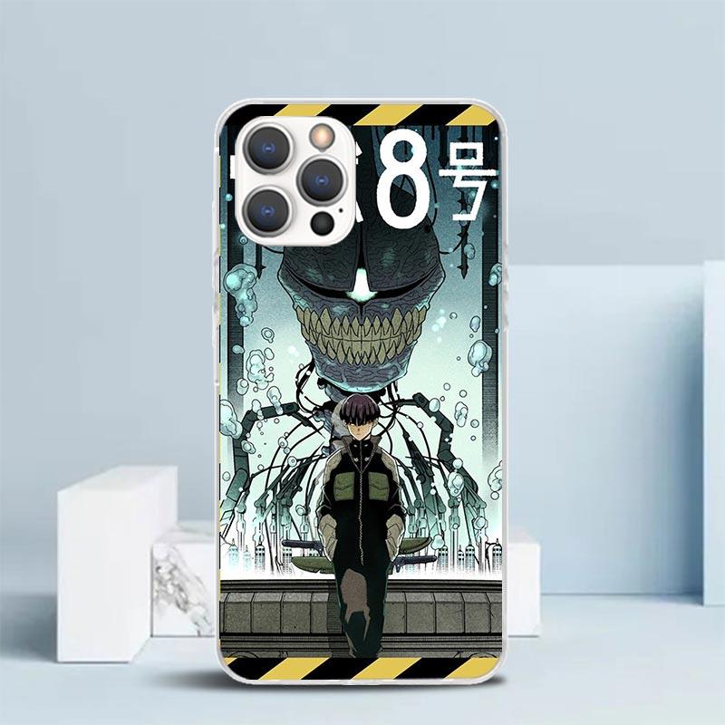 Kaiju No. 8 Anime Soft Cover for iPhone 16 17 Air 15 14 Pro Max 16E Phone Case 13 Mini 12 11 7 SE 8 Print Pattern Fit Cases 16 1
