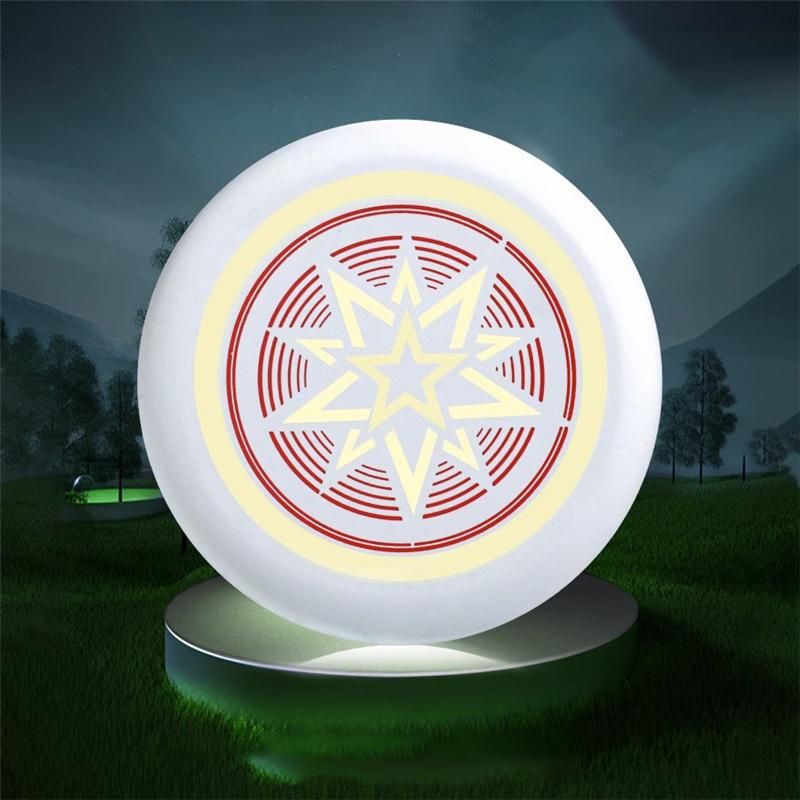 

Мультяшный светящийся безопасный детский профессиональный ручной метательный мягкий фрисби фрисби для домашних животных на открытом воздухе соревновательный спортивный подарок белый