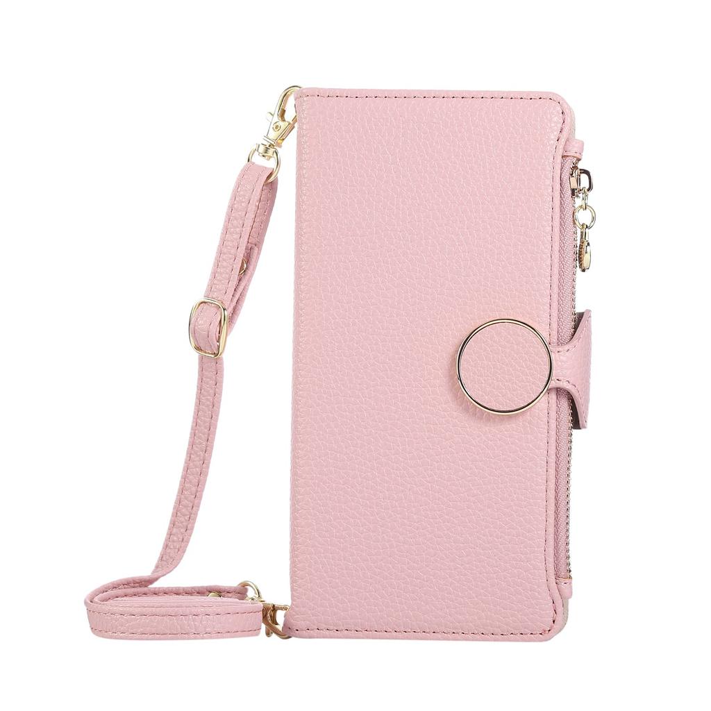 For Google Pixel 9 Pro XL 8 7 6 Pro 9A 8A 7A 6A Wallet Case Crossbody Strap Card Holder Magnetic Snap Clasp Zipper Pocket Cover