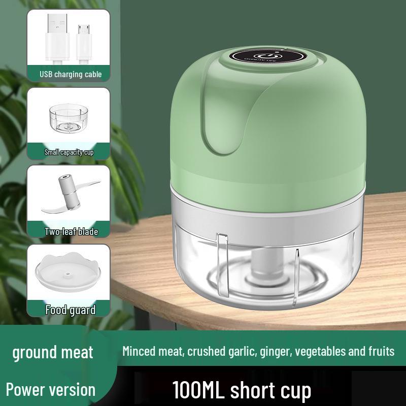 

Беспроводная мини-электрическая чеснокодавилка и кухонный комбайн для детского питания - Компактный и портативный измельчитель