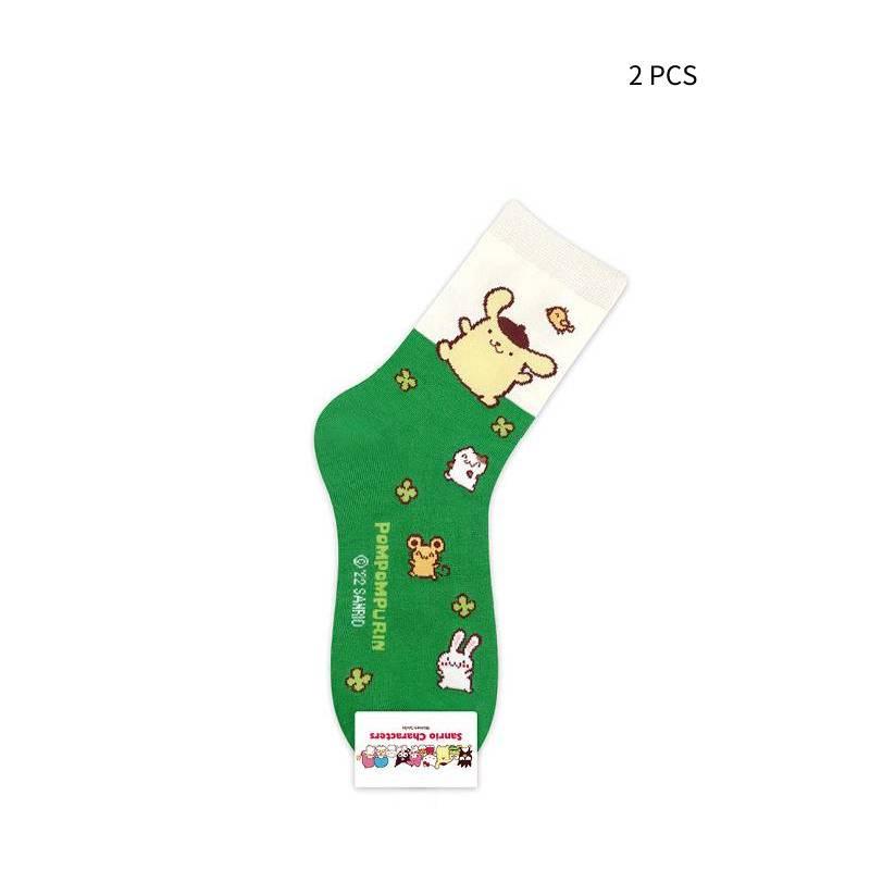 Neuankömmling Koreanischer Cartoon Niedliche Katze und Yu Gui Hund Bunte Mid-Calf Socken für Mädchen