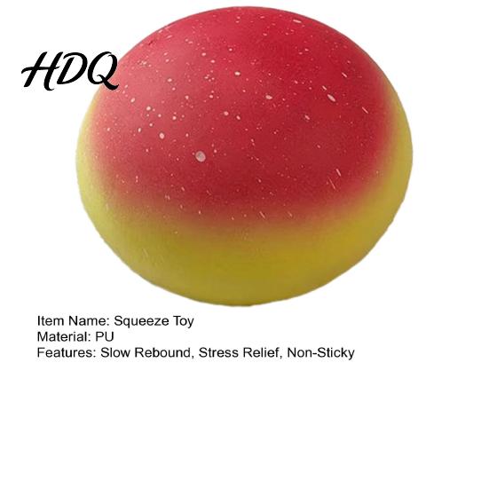 Eye-Catching Stress Ball Colorful Steamed Bun Slow-Rising Squeeze Toy Soft PU Fidget for Relief Cute Office Decompression Gadget Kids Adults