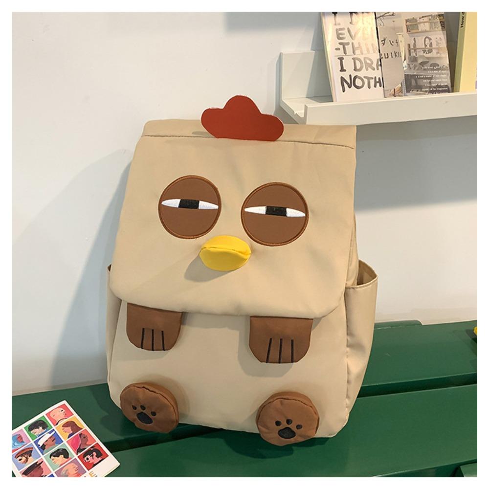 Cute cartoon funny schoolbag lightweight go out leisure travel backpack large capacity nylon versatile backpack