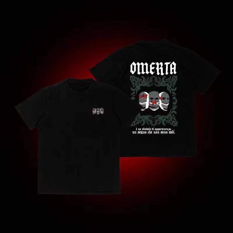 Pánské volné tričko s kulatým výstřihem s potiskem Omerta 47 Boxing Fan lze spárovat se sportovním módním tričkem pro muže i ženy