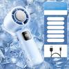 Outdoor Foldable Portable Handheld Fan Mini Cooling Rechargeable 3600mAh 199-level Free Control High Speed Turbo Fan