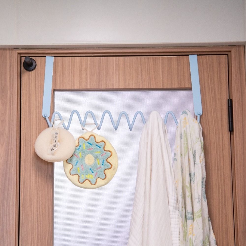 Moisture-proof Metal Wall Hook Colorful Key Hook Rack Wall Row Hook Wave Wall Hooks for Home
