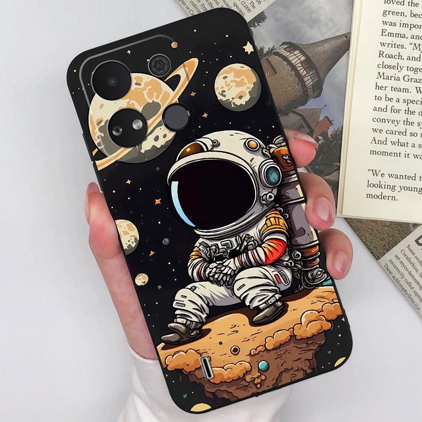 For Itel A04 A05s A16 A18 A23 A25 A26 A17 A33 A56 Phone Case Pretty Bow Pattern Fashion Shell Matte Silicone Anti Drop Protective Covers For Itel Capa