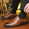2026 Herren Business Formell Freizeit Schuh Herren Atmungsaktive Lederschuhe Schwarz Weiches Leder Weiche Sohle Frühling Trauzeuge Homme