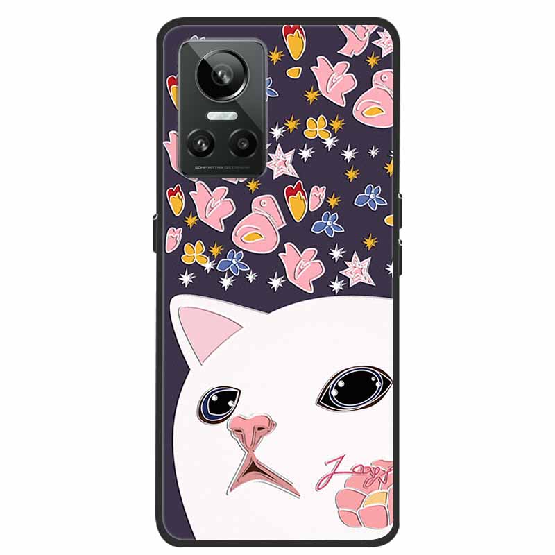 For Realme GT Neo3 5G Case 3D Flower Emboss Soft Silicone Phone Back Cover Case For OPPO Realme GT Neo2 Neo 3 Coque for Bumper