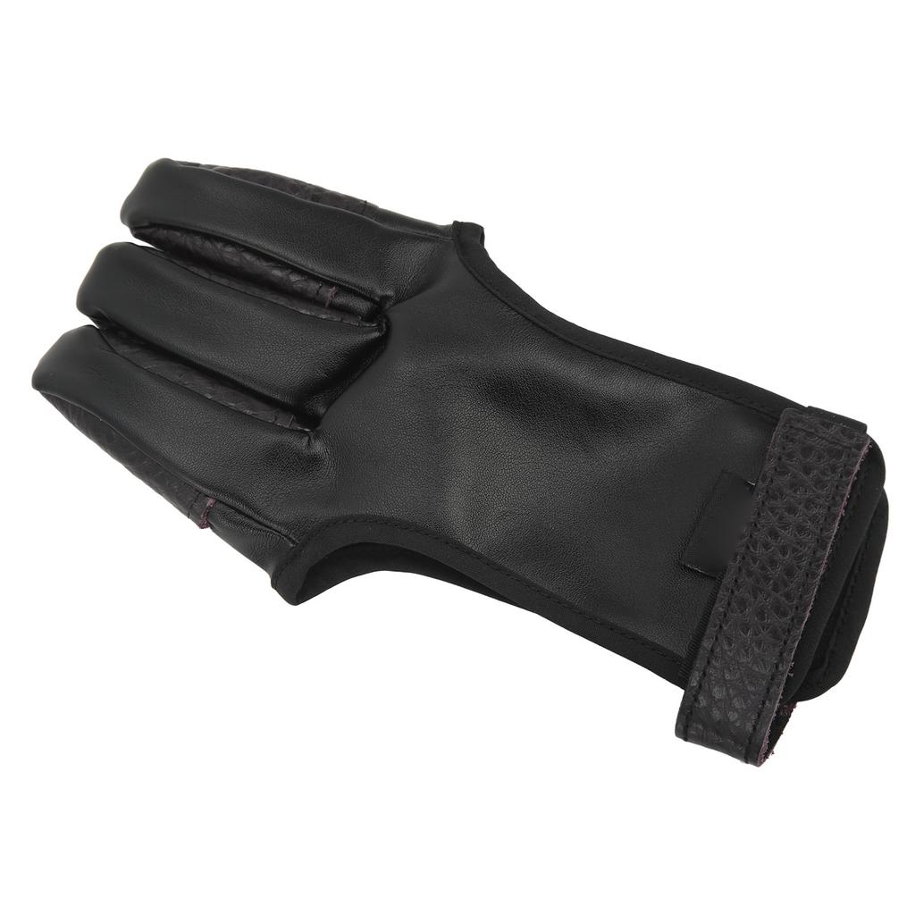 Bowstring Tabs Guard Soft Archery Fingers Protector 3 Fingers Protection Shooting Gloves for Outdoor Shooting