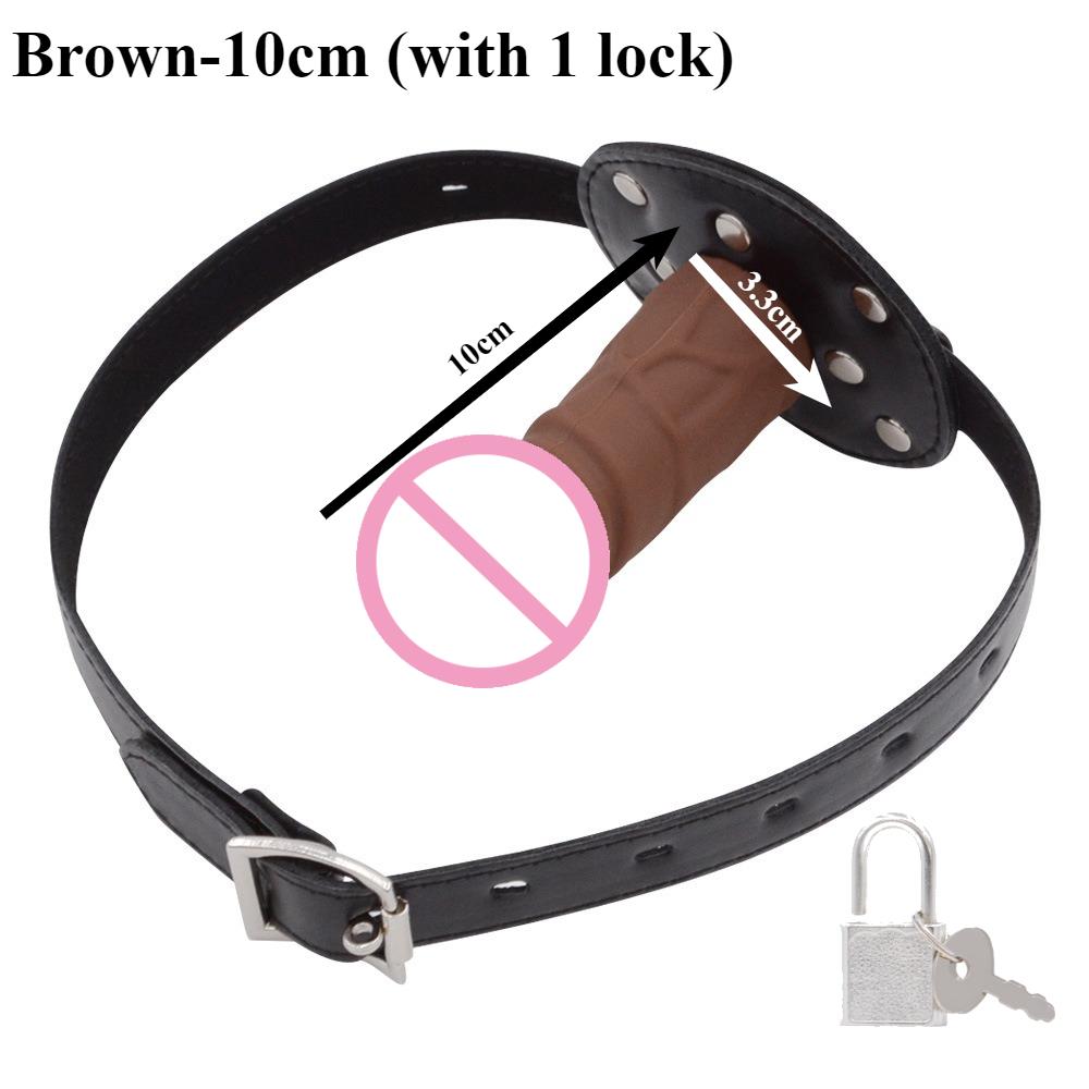 Bdsm Mouth Plug Dildo Gag Sex Toys Open Mouth BDSM Bondage Silicone Penis Adults Woman Couples SM Slaves Games Juguetes Sexuales