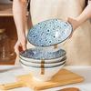 Japanese-style Douli Bowl Ceramic Tableware Big Soup Household Large Ramen Bowls Bucket Hat Trumpet Dinnerware Restaurant