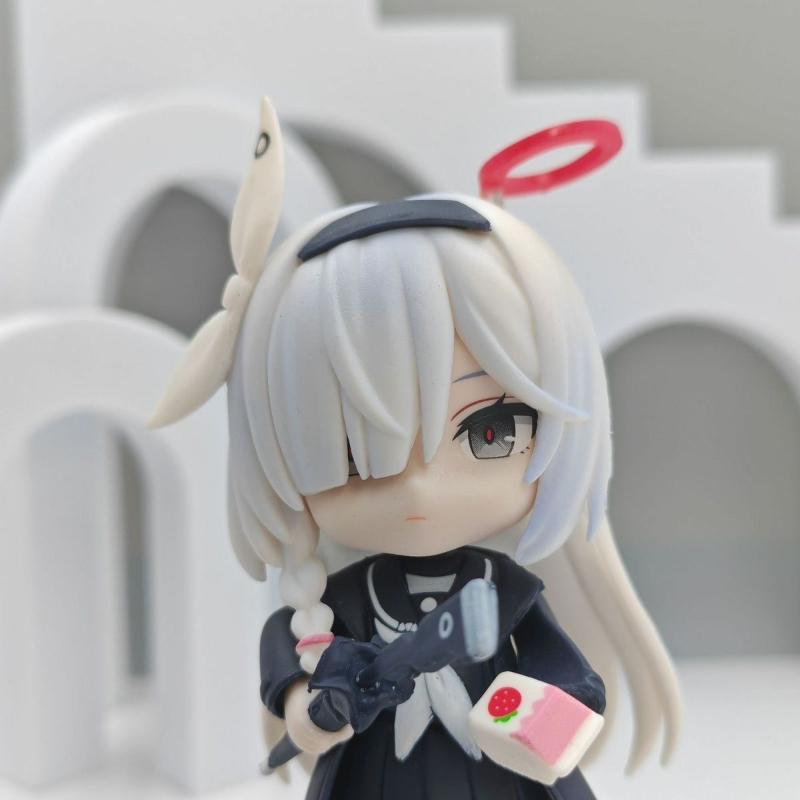 10CM Blue Archive Action Figure Anime Prana Q Version Desktop Standing Posture Model Toys Collection Ornaments PVC Doll Gifts