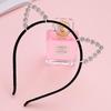 Cute Kawaii Rhinestone Little Devil Cat Ear Headband Hair Clip