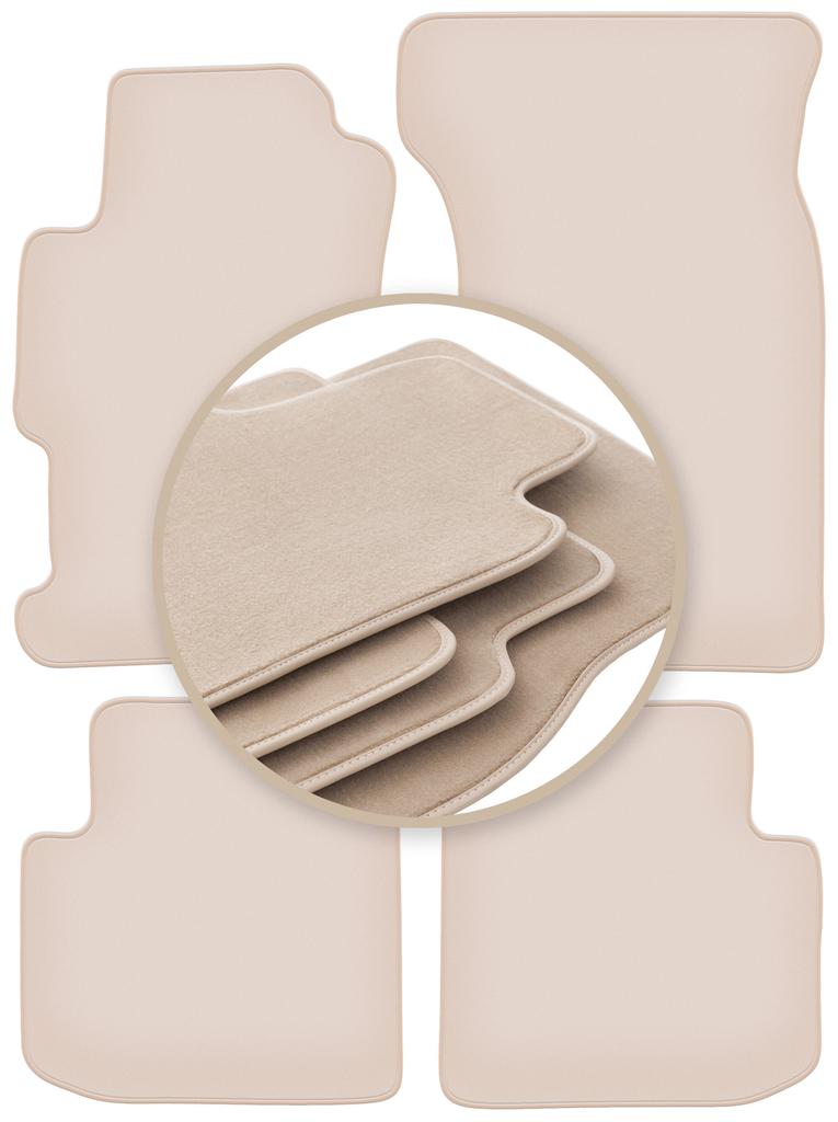 PREMIUM beige Fußmatten für: Honda Accord VI Coupé 1998-2002