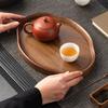 Chinese Style Bamboo Decorative Serving Tray Vintage Tea Tray Classic Bread Plate  Afternoon Tea