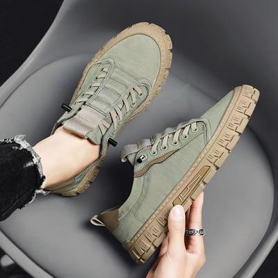 Men Casual Shoes Breathable Ice Silk Canvas Shoes Loafers Sneakers Outdoor Comfort Slip On Flat Vulacnized Shoes
