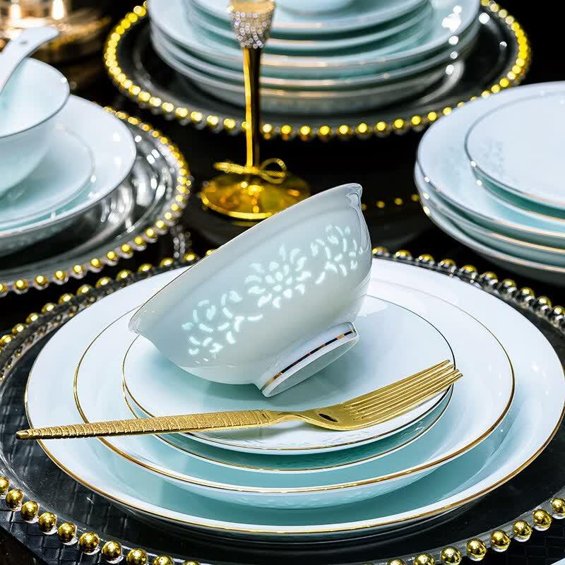 Jingdezhen Celadon Delicate Dinnerware Set